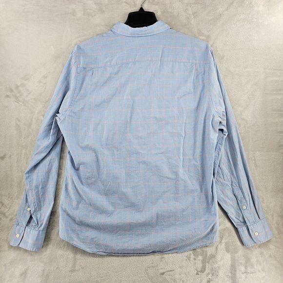 Faherty Mens Xl Long Sleeve Button Up Blue Pink Cotton - Picture 5 of 5